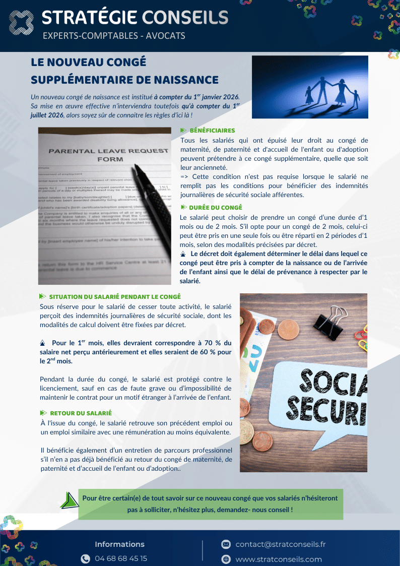congé naissance suppl